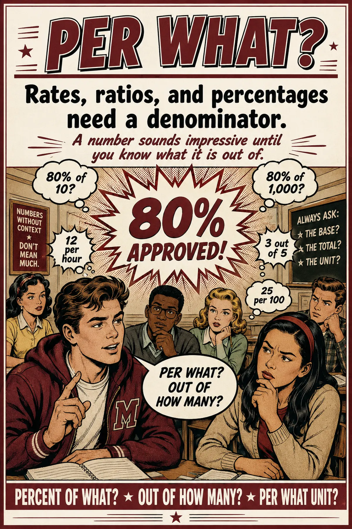 AQR classroom poster: Per What?