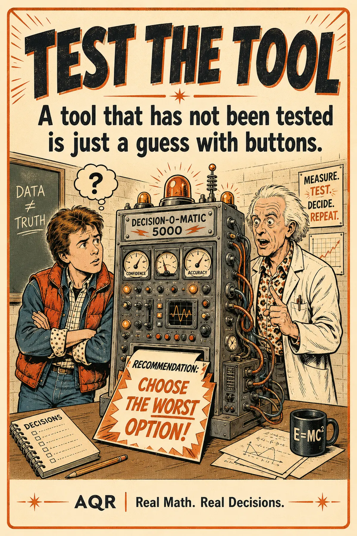 AQR classroom poster: Test the Tool