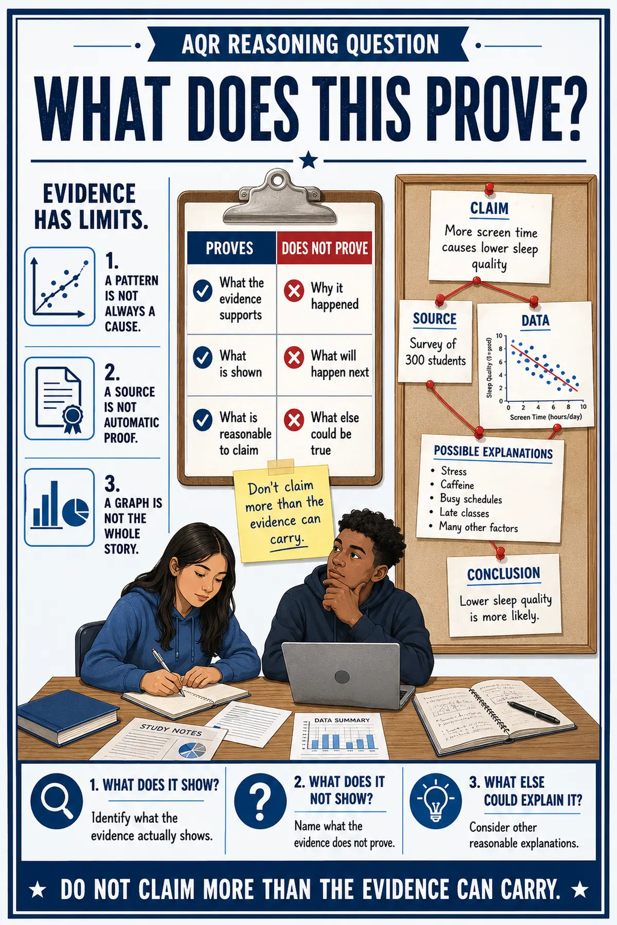 AQR classroom poster: What Does This Prove, second design