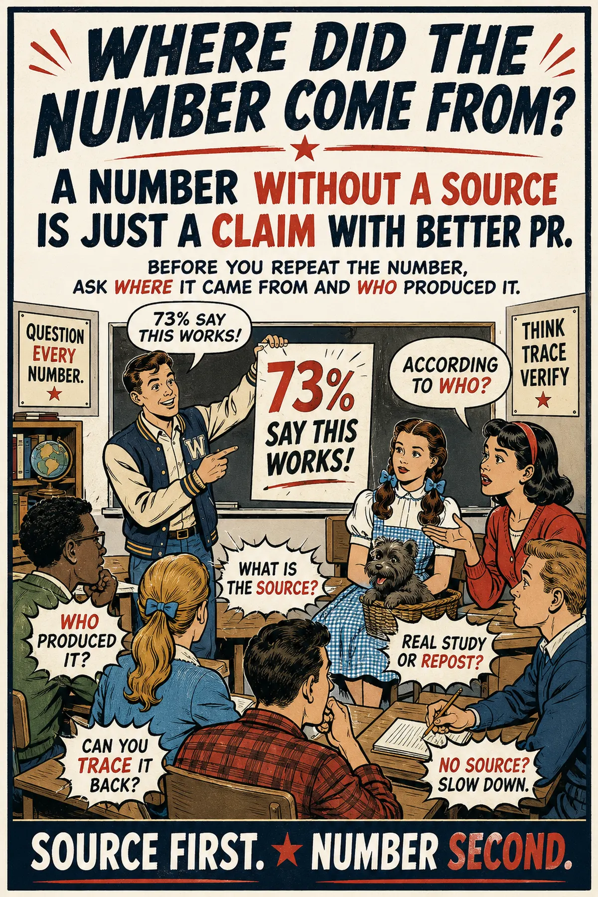 AQR classroom poster: Where Did the Number Come From?